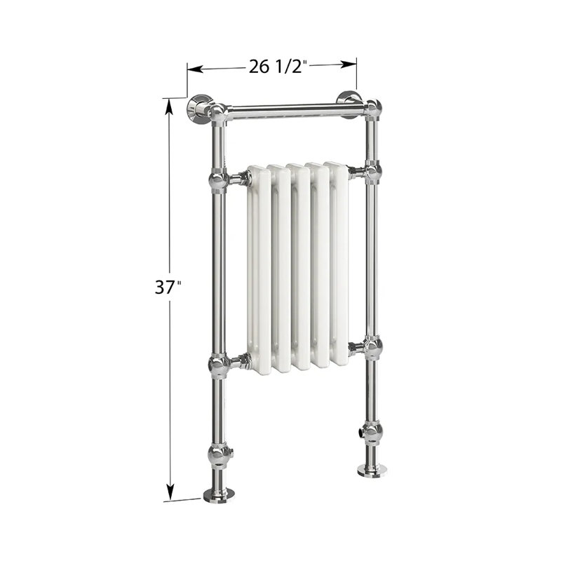Harley Hydronic Towel Warmer - Polished Nickel, Polished Nickel