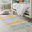 Striped Machine Woven Polypropylene Plastic Rug-73607658