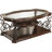 2-Shelf Glass Top Coffee Table