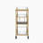 Mirrored & Champagne Finish Serving Cart