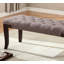Banc touffeté, tissu, brun-682017247