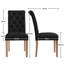 Padded Classic High Back Upholstered Dining Chairs With Solid Wood Legs-91533932