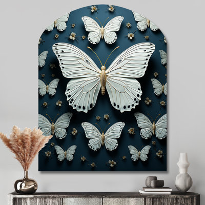 Art mural en forme de papillon asymétrique, Matt individuellement