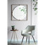 Miroir coquelicot doré avec cadre en métal doré, 32 x 1 x 32 po
