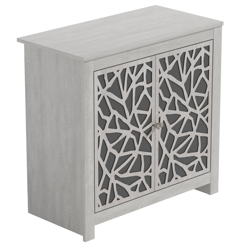Arrastia 2 Door Accent Cabinet, Gray