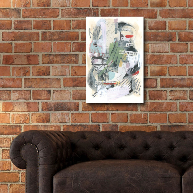 Art mural en verre épique «True Stories 2» par June Erica Vess, 16 po x 24 po, H 24 po x l 16 po
