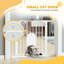 75-103 cm Pet Safety Gate Pressure Fit Stair with Small Door Double Locking