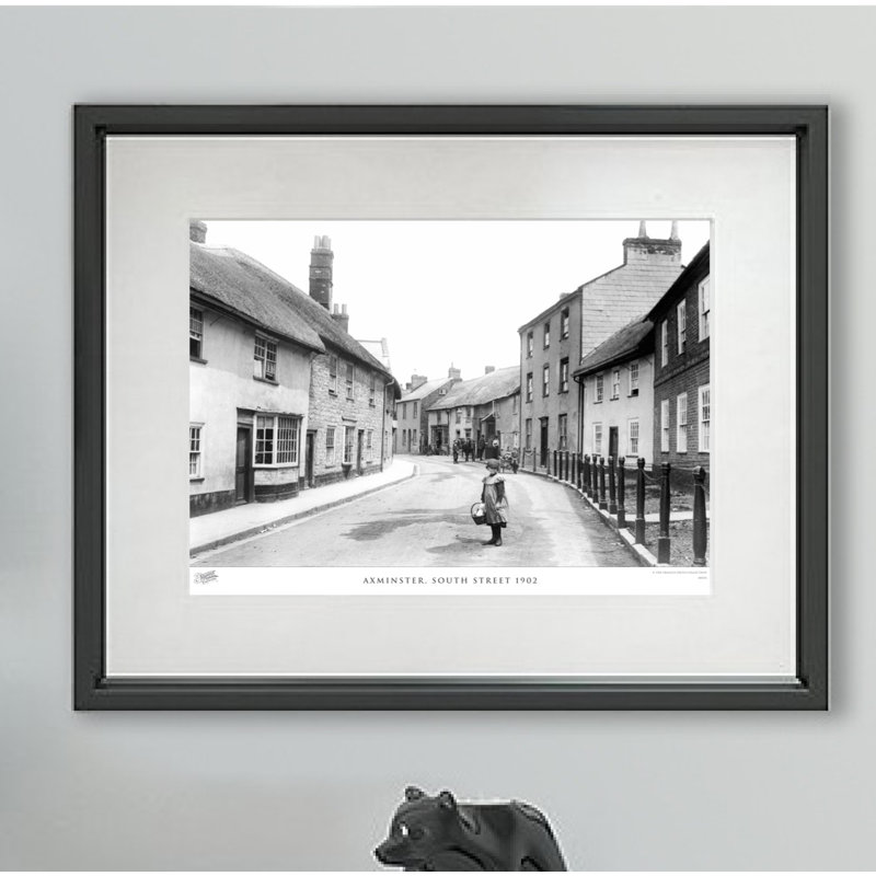 Axminster, South Street 1902 - Single Picture Frame Print, 28cm H x 36cm W x 2.3cm D