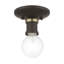 Plafonnier semi-encastré 1 lumière 5 po Grogan-158407234
