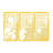 Elegant Metal Wall Art Decor (3 Pieces), Gold Finish, 31.5 x 15.7 inches | Durable Metal Body, Thickness: 0.06 inches | Perfect for Living Room, Bedroom, or Office | Stylish & Modern Home Accessory-1302510256