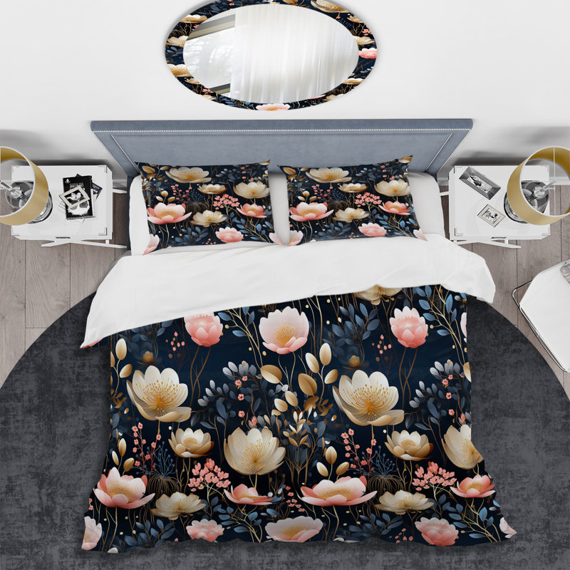 Ensemble de housse de couette Cottage Cottage, Housse de couette simple + 1 taie décorative stan