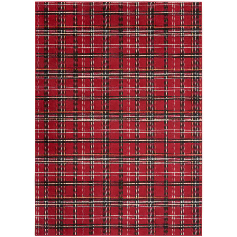 Sandweiler Plaid Area Rug, Rectangle 213 x 305cm