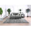 Ensemble de canapé modulaire 5 pièces en chenille gris