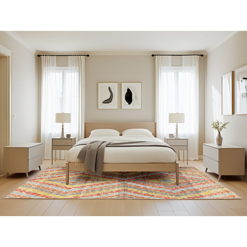 Tapis à motif oriental gris clair, Rectangle 5 pi x 8 pi