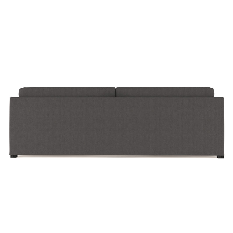 Madison Sofa, Box Weave Linen Graphite, 33" H x 72" W x 41" D, Weathered