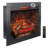 33 Inch Infrared Electric Fireplace With Removable Trim Kit Insert, Touch Panel Home Decor Heater, Smokeless Firebox With Fire Crackling Sound