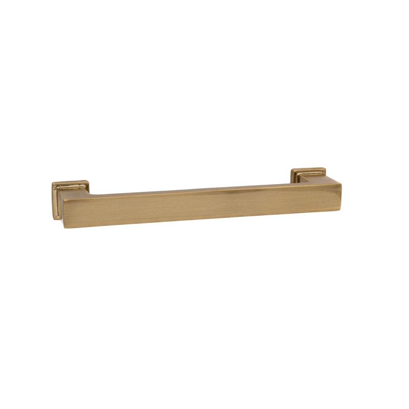 Poignée barre en laiton satiné 4 po Chelsey, Laiton satiné, 4"