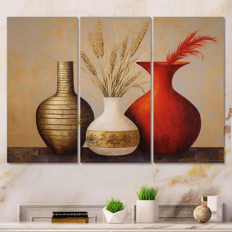 Ensemble d'art mural Ashton - Boho Pottery, H 28 po x l 36 po x P 1 po