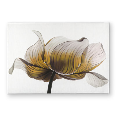 Yellow Anemone Flower Door Mat - Contemporary Home Decor