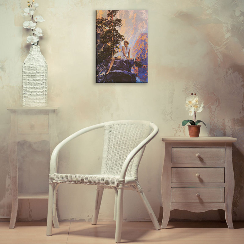 Solitude by Maxfield Parrish Gallery Wrapped Canvas, 18" H x 13" W