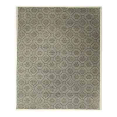 Hand Knotted Geometric Rug