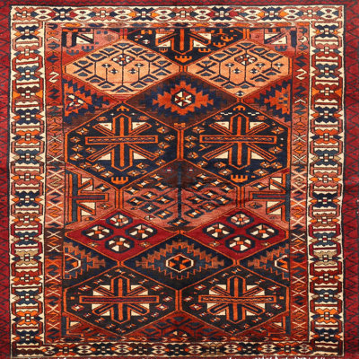 Tapis de style oriental rouge
