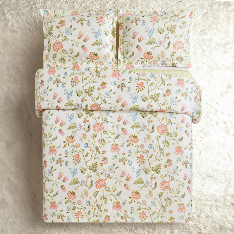 Édredon réversible en satin de coton jacobin 3 pièces Spartina 449 Sugar Mill