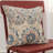 Reclaimed Sari Silks Embroidered Cotton Throw Pillow