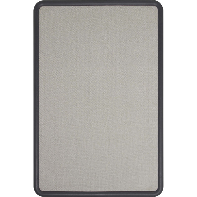 Quartet® Fabric Wall Plastic Bulletin Board, 2' H x 3' W