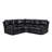 Annaira Faux Leather Reclining L-Shaped Sectional Symmetrical-1285732810