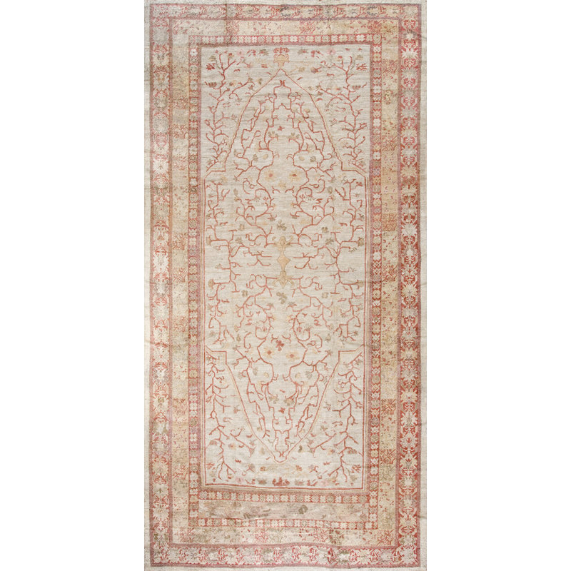Tapis Oushak antique en laine turque