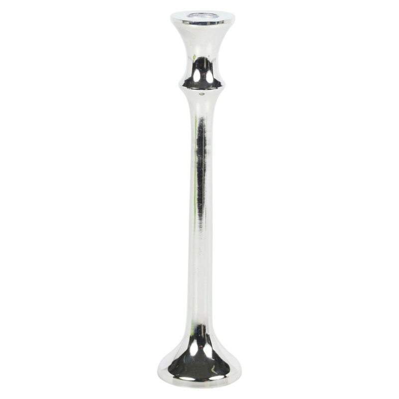 Metal Tabletop Candlestick, 26cm H x 6cm W x 6cm D