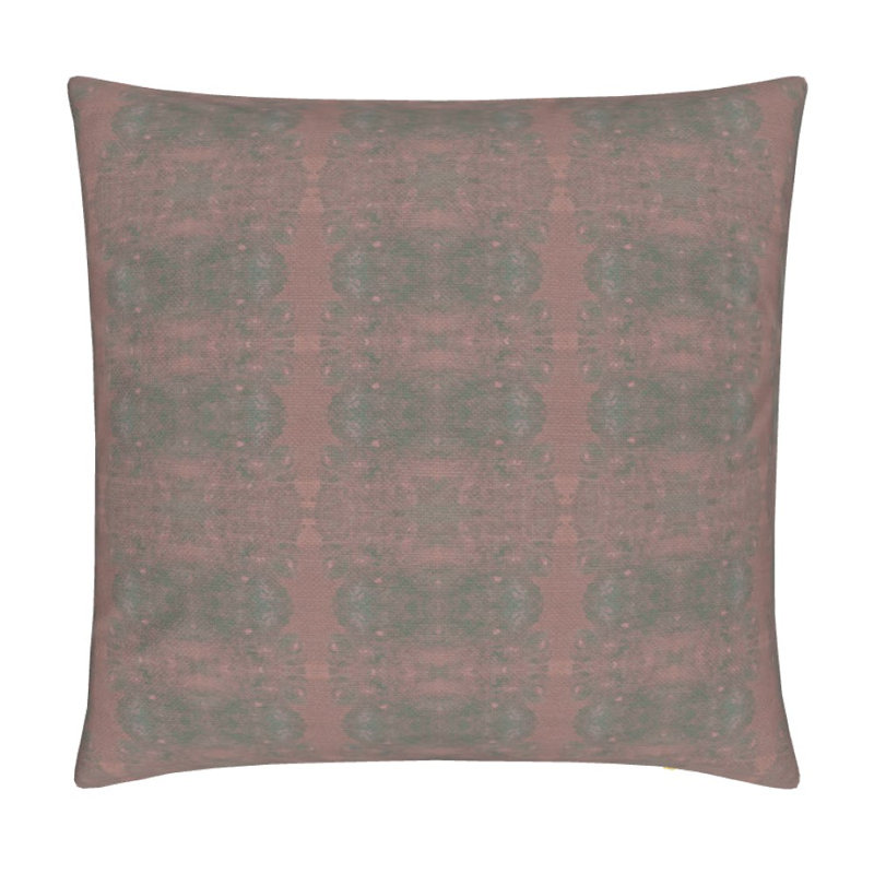 Centerpiece Square Pillow Cover & Insert, 22"H x 22"W, Salmon Geometric