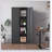 71"H Metal Garage Storage Cabinet, Tool Steel Locking Cabinet-575296243