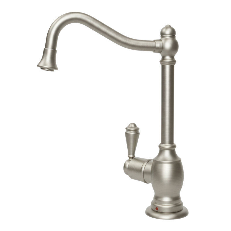 Whitehaus Collection Forever Hot Kitchen Faucet, Brushed Nickel