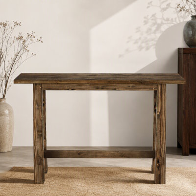 63" Bar Table, Wood Bar Height Pub Table Home Bar Unit