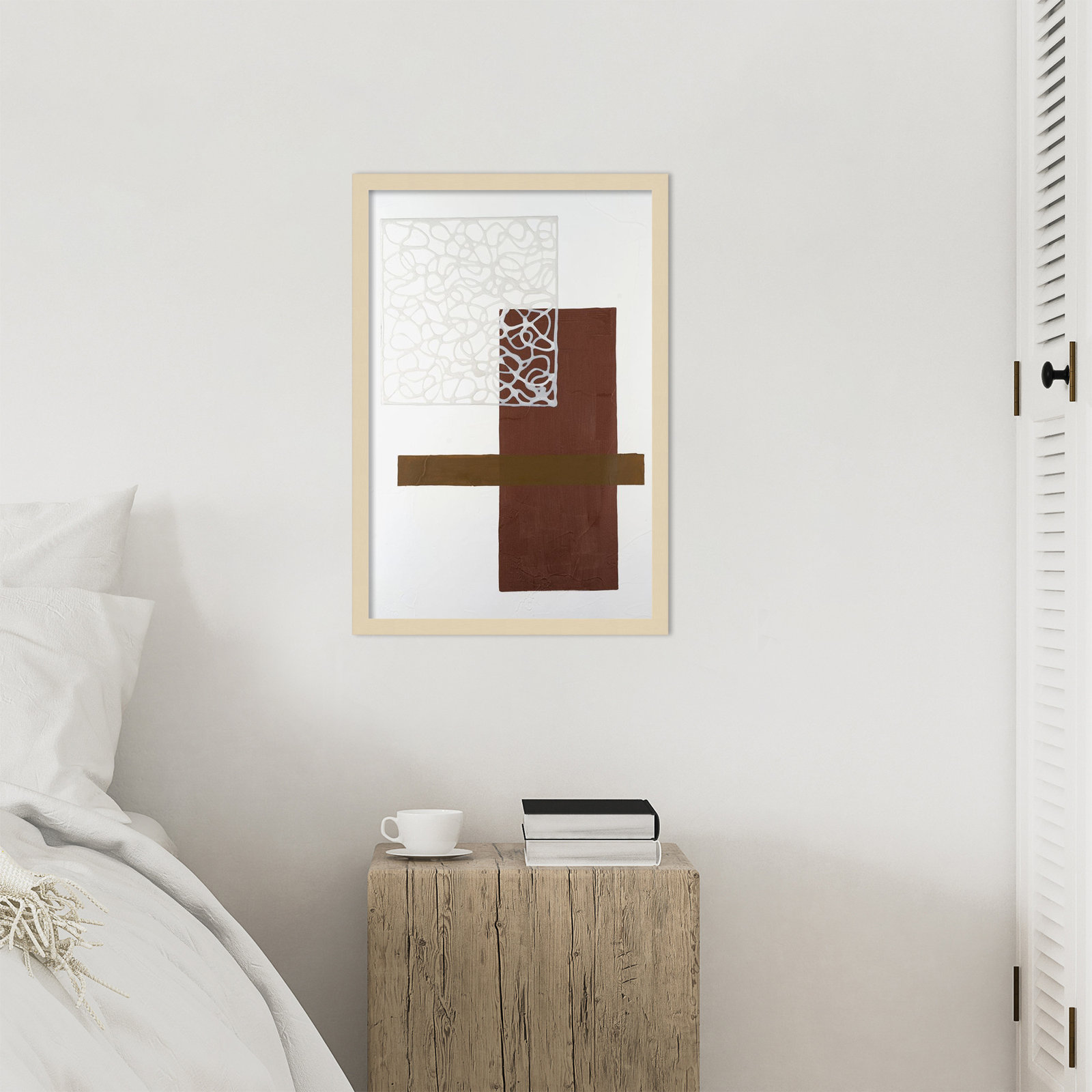 Nooks and Crannies No. 4 Print, Brown, 25" H x 17" W