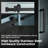 Frameless Single Sliding Shower Doors, 44-48" W X 76" H With 5/16" Clear Tempered Glass And Explosion-Proof Film-102630232