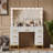 Azmira 43.3'' Large Makeup Vanity, Vanity Set with Lighted Mirror-698668933