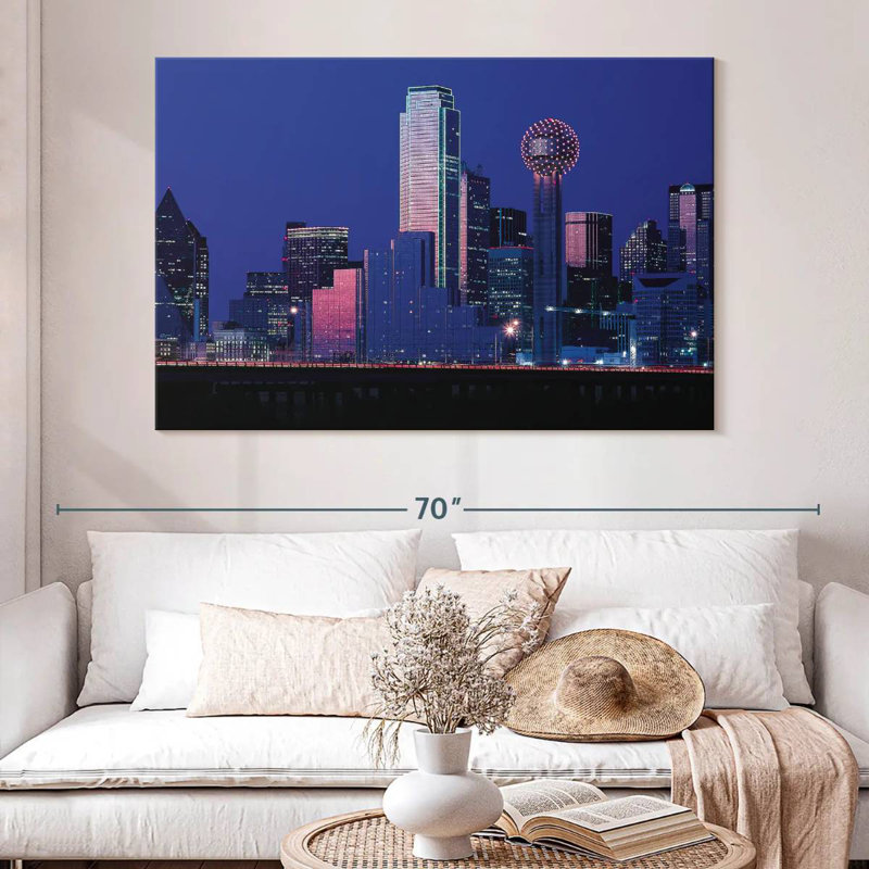 Silhouette pittoresque de Sirci, Dallas, H 34 po x l 51 po