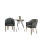 Shepardson Grey Fabric Accent Chairs And Side Table Living Room Set