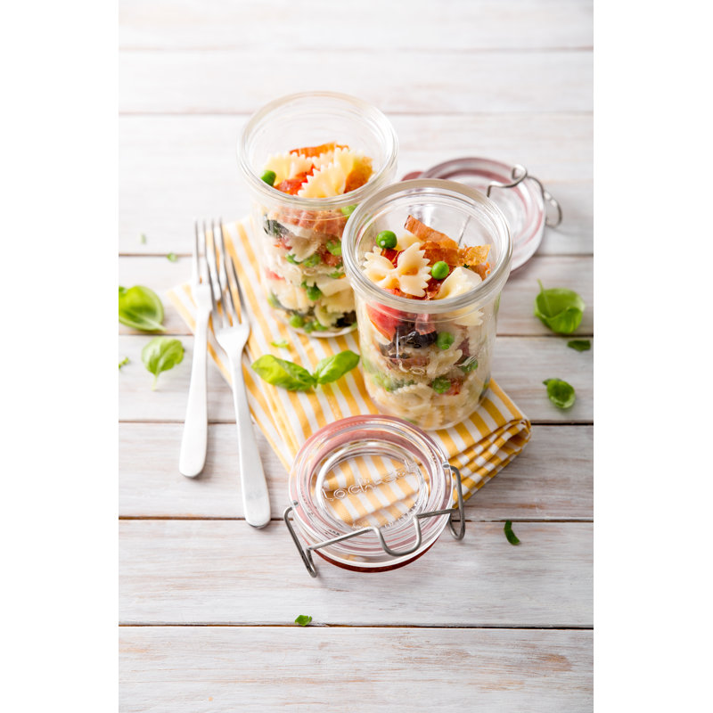 Lock-Eat Food Jar (Set of 6), 5.5" H x 3.4" W x 3.4" D