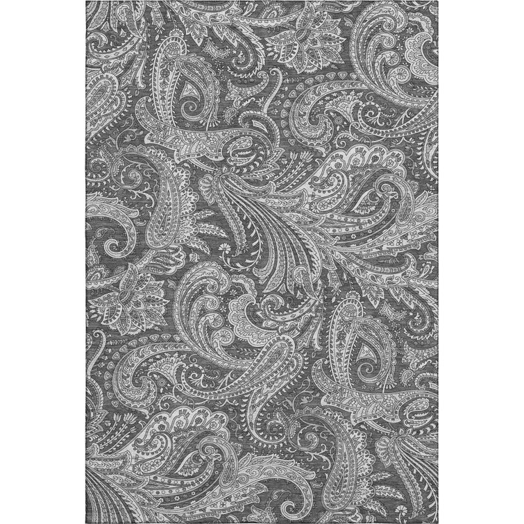 Premium Machine Washable Apodaca Gray Rug