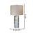Transitional 1 Light Silver Leaf Table Lamp-32929307