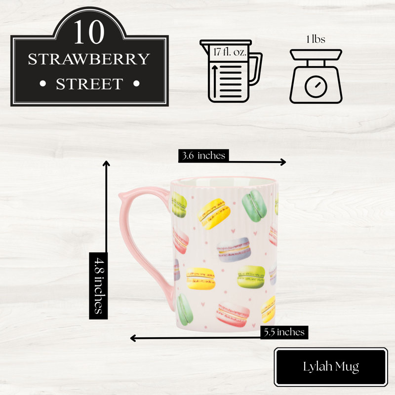 Grande tasse 10 Lylah Strawberry Street, Macaroon