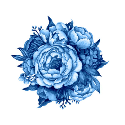 Peony Flowers by Wacomka - Wrapped Canvas Painting