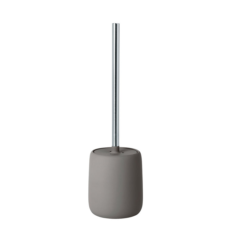 Sono 15.37" Ceramic Toilet Brush and Holder, Satellite