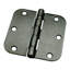 Deltana S35R55 3-1/2" x 3-1/2" x 5/8" Radius Hinge, Residential Thickness in Antique Brass Pair-1357851547