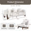 Modern Sherpa Sofa with Wood Wedge Legs-1355547189