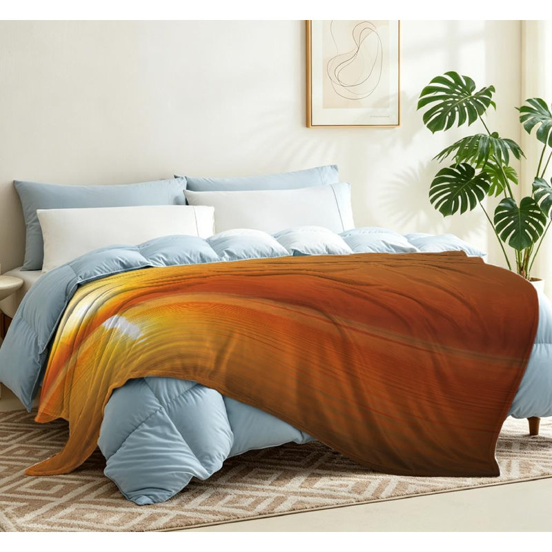 Jeté en flanelle bleue ultra douce, Jeté 50 po x 60 po